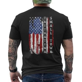Try That In A Small Country Western TownCountry Music Lover Men's T-shirt Back Print - Seseable