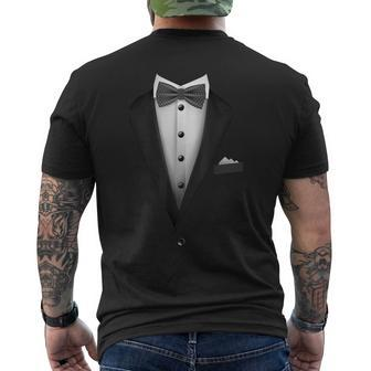 Tuxedo With Bowtie For Wedding And Special Occasions Men's T-shirt Back Print