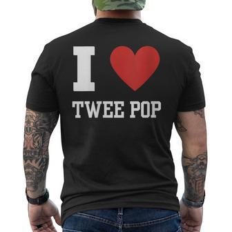 Twee Pop Indie Music 90S Lover Love Heart Cool Vintage Retro Men's T-shirt Back Print | Mazezy