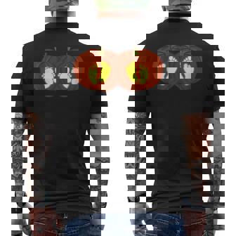Twins Halloween Pregnancy T Twins Pumpkin Pregnant Mens Back Print T-shirt | Mazezy