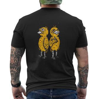 Two Birds One Stoneds Men's Back Print T-shirt | Mazezy