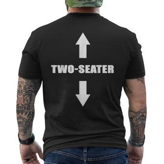 Two Seater Gag Dad Joke Men's Back Print T-shirt | Mazezy