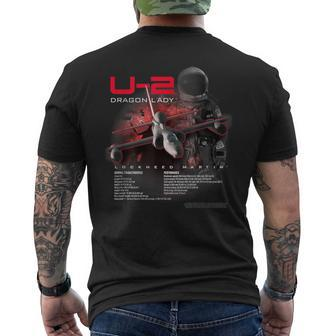 U-2 Dragon Lady High Altitude Reconnaissance Men's T-shirt Back Print | Mazezy
