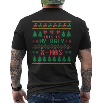 This Is My Ugly Christmas Sweaters Men's T-shirt Back Print - Monsterry UK
