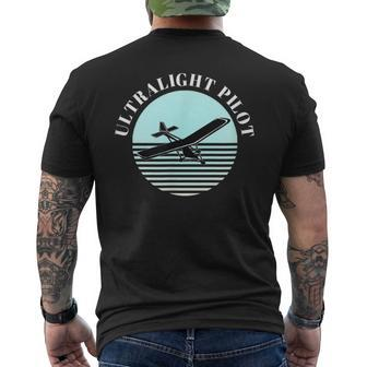 Ultralight Pilot Flying Men's T-shirt Back Print | Mazezy