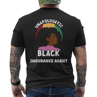 Unapologetic Black Insurance Agent Afro Junenth Proud Mens Back Print T-shirt - Seseable