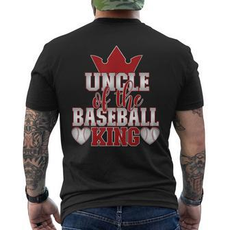 Uncle Of The Baseball King Family Matching Mens Back Print T-shirt | Mazezy