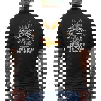 Uncle Pit Crew Race Car Birthday Party Racing Family Funny Gifts For Uncle Mens Back Print T-shirt | Mazezy