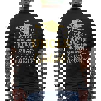 Uncle Senior 2024 Proud Uncle Of A Class Of 2024 Graduate Men's Back Print T-shirt | Mazezy