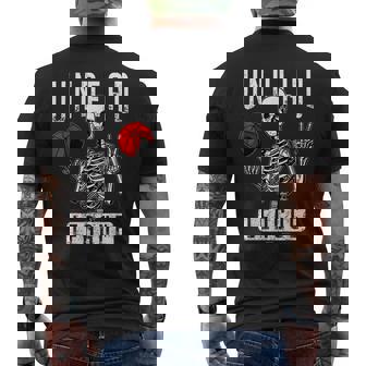 Undead Basketball League Player Halloween Zombie Skeleton Basketball Men's T-shirt Back Print | Mazezy