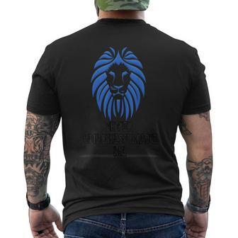 Never Underestimate Me Lion Men's T-shirt Back Print - Monsterry DE
