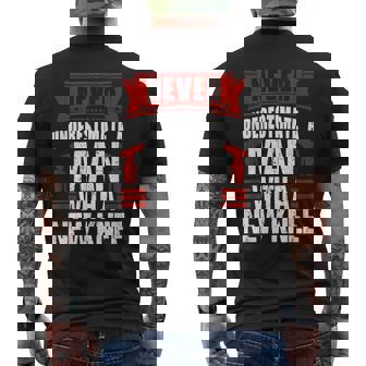 Never Underestimate A Man With New Knee Replacement Surgery Men's T-shirt Back Print | Mazezy