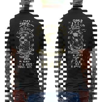 Never Underestimate The Power Of A Greek Man Men's T-shirt Back Print | Mazezy