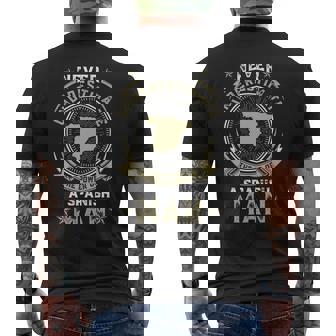 Never Underestimate The Power Of A Spanish Man Men's T-shirt Back Print | Mazezy