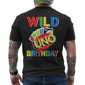 Uno Themed 1St Birthday Party Decorations 1St Bday Boy Mens Back Print T-shirt - Monsterry UK