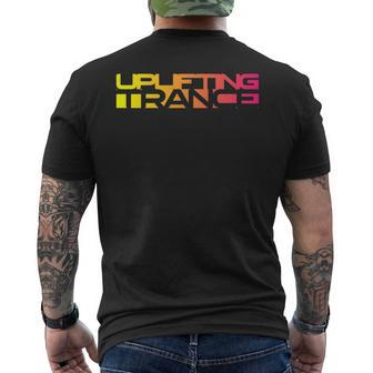 Uplifting Trance Negative Space Remix Men's T-shirt Back Print | Mazezy