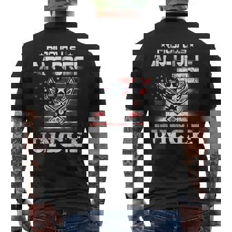 Us Air Force Proud Uncle Proud Air Force Uncle Father Men's Back Print T-shirt | Mazezy