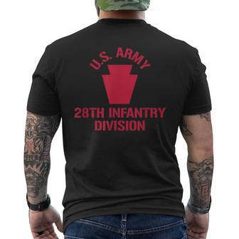 Us Army 28Th Infantry Division Men's Back Print T-shirt | Mazezy