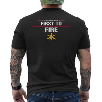 Us Army Air Defense Artillery Men's Back Print T-shirt | Mazezy