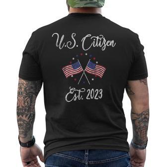 Us Citizen 2023 New American Citizenship Celebration Men's T-shirt Back Print - Monsterry UK