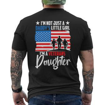 Us I´M Not Just Daddys Little Girl I´M A Veterans Daughter 155 Mens Back Print T-shirt - Monsterry UK