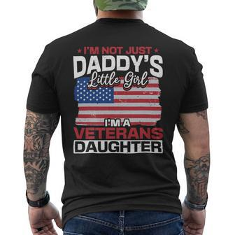 Us I´M Not Just Daddys Little Girl I´M A Veterans Daughter 158 Mens Back Print T-shirt - Monsterry UK