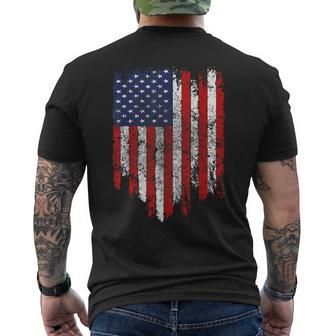 Usa Flag American Flag United States Of America 4Th Of July Mens Back Print T-shirt | Mazezy UK