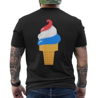 Usa Ice Cream Cone - Cute For 4Th Of July Usa Funny Gifts Mens Back Print T-shirt | Mazezy