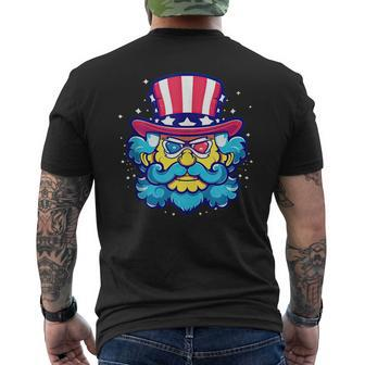 Usa July 4Th Celebration Honor And Pride Fireworks Mens Back Print T-shirt | Mazezy