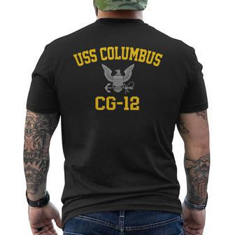 Uss Columbus Cg12 Men's Back Print T-shirt | Mazezy