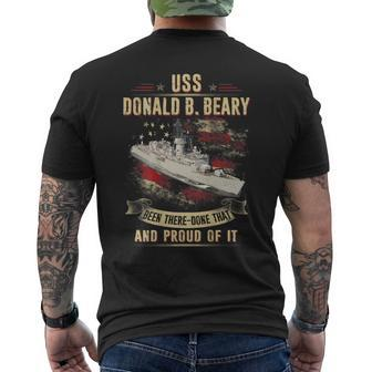 Uss Donald B Beary Ff1085 Men's Back Print T-shirt | Mazezy