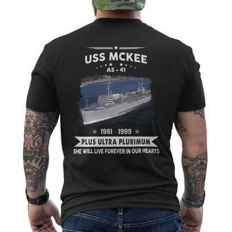 Uss Mckee As 41 Mens Back Print T-shirt - Monsterry AU