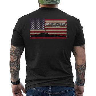 Uss Mcnulty De-581 Ww2 Ship American Flag Men's T-shirt Back Print | Mazezy