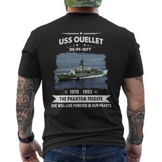 Uss Ouellet Ff 1077 Mens Back Print T-shirt - Monsterry DE
