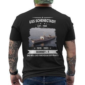 Uss Schenectady Lst 1185 Mens Back Print T-shirt - Monsterry CA