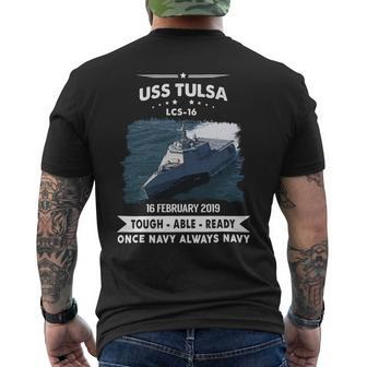 Uss Tulsa Lcs 16 Mens Back Print T-shirt - Monsterry CA