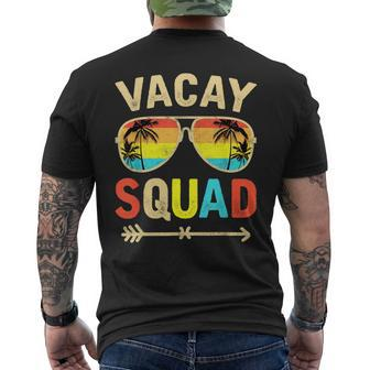 Vacay Squad Beach Summer Vacation Family Matching Trip Men's T-shirt Back Print - Seseable