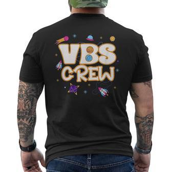 Vbs Crew Back To School 2023 Space Astronaut Space Funny Gifts Mens Back Print T-shirt | Mazezy