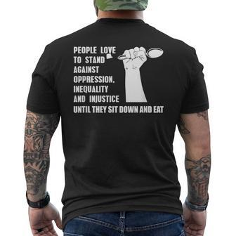Vegan Quote For A Vegetarian Animal Rights Activists Men's T-shirt Back Print | Mazezy
