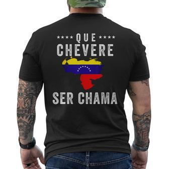 Venezuela Flag Pride Bandera Venezolana Camiseta Chama Mujer Mens Back Print T-shirt - Seseable