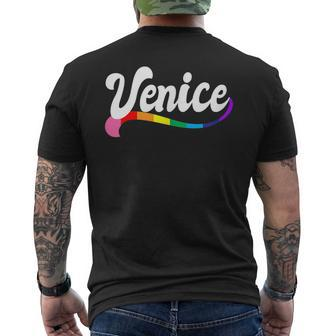 Venice Italy California Gay Pride Lgbtqi Queer Love Italian  Mens Back Print T-shirt