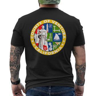 Ventura Coat Of Arms Jersey National Pride Gift Mens Back Print T-shirt | Mazezy