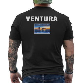 Ventura Flag National Pride Gift Souvenir Mens Back Print T-shirt | Mazezy