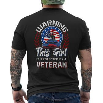 Veteran Vets This Girl Is Protected By A Veteran Independence Veterans Mens Back Print T-shirt - Monsterry AU