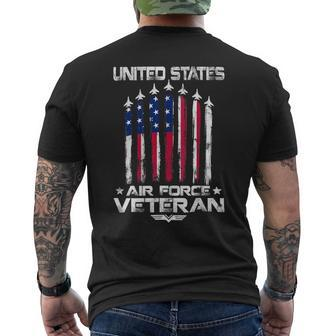 Veteran Vets US Air Force Us Veterans 4Th Of July American Flag 110 Veterans Mens Back Print T-shirt - Monsterry