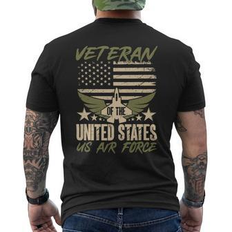Veteran Vets Us Air Force Veteran Of The United States Us Air Force Veterans Mens Back Print T-shirt - Monsterry DE