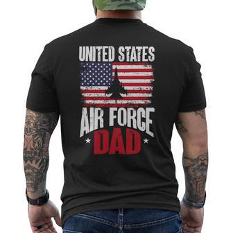 Veteran Vets Us Air Force Veteran United Sates Air Force Dad Veterans Mens Back Print T-shirt - Monsterry CA