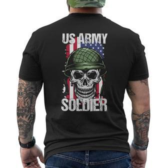 Veteran Vets Us Army Veteran Flag Veterans Mens Back Print T-shirt - Monsterry CA