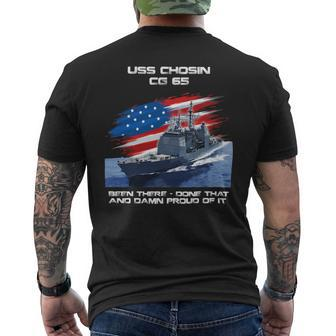 Veteran Vets Uss Chosin Cg65 Class Cruiser American Flag Veteran Xmas 132 Veterans Mens Back Print T-shirt - Monsterry