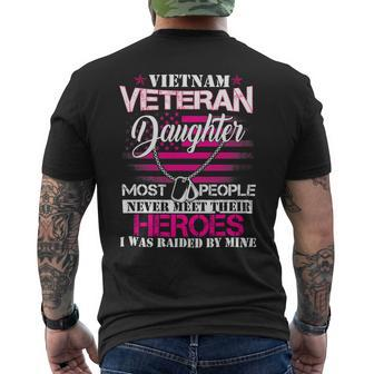 Veteran Vets Vietnam Veteran Daughter Raised By My Hero Veteran Day 97 Veterans Mens Back Print T-shirt - Monsterry UK
